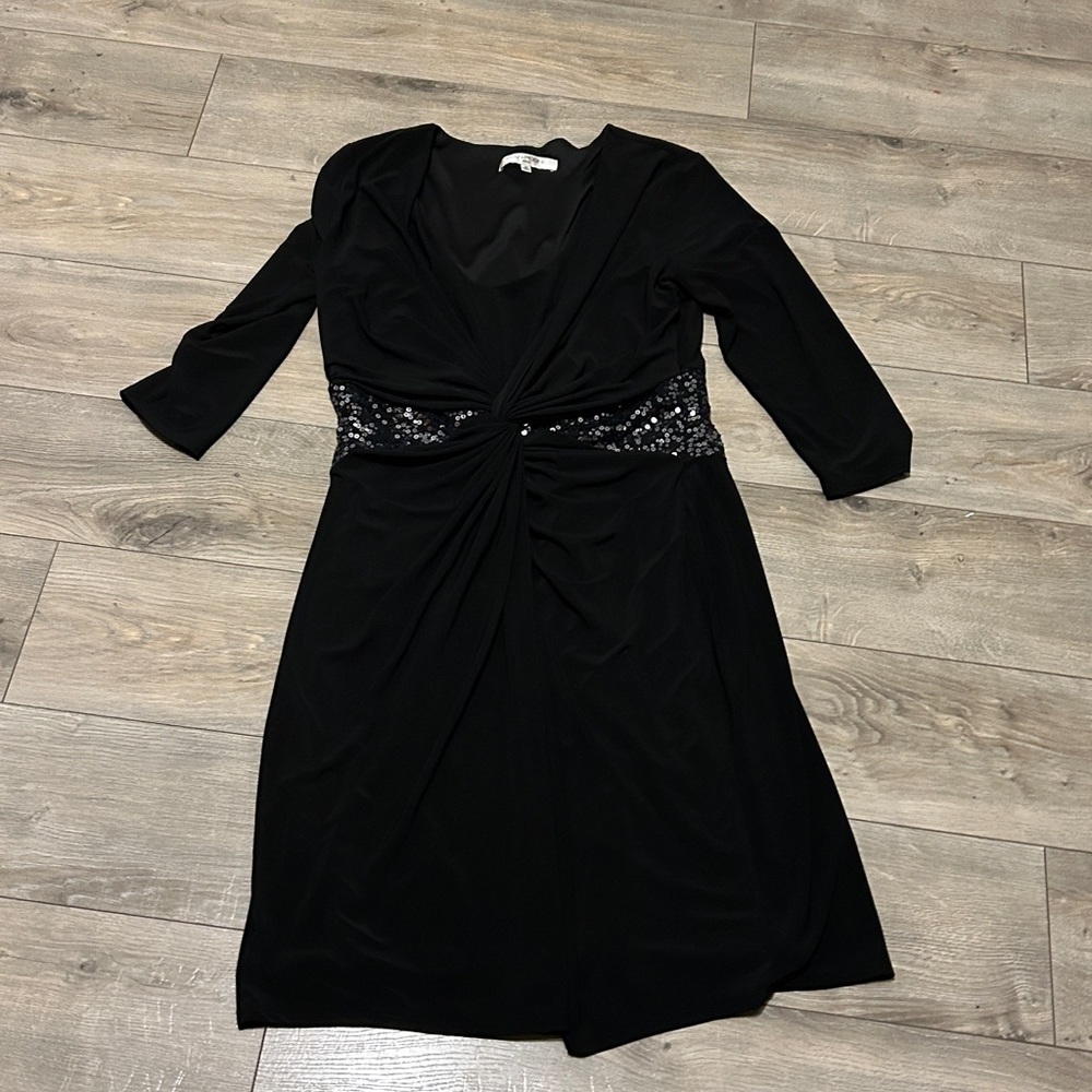 Evan Picone Black w/Sparkle. Very Flattering!! - Picture 2 of 12